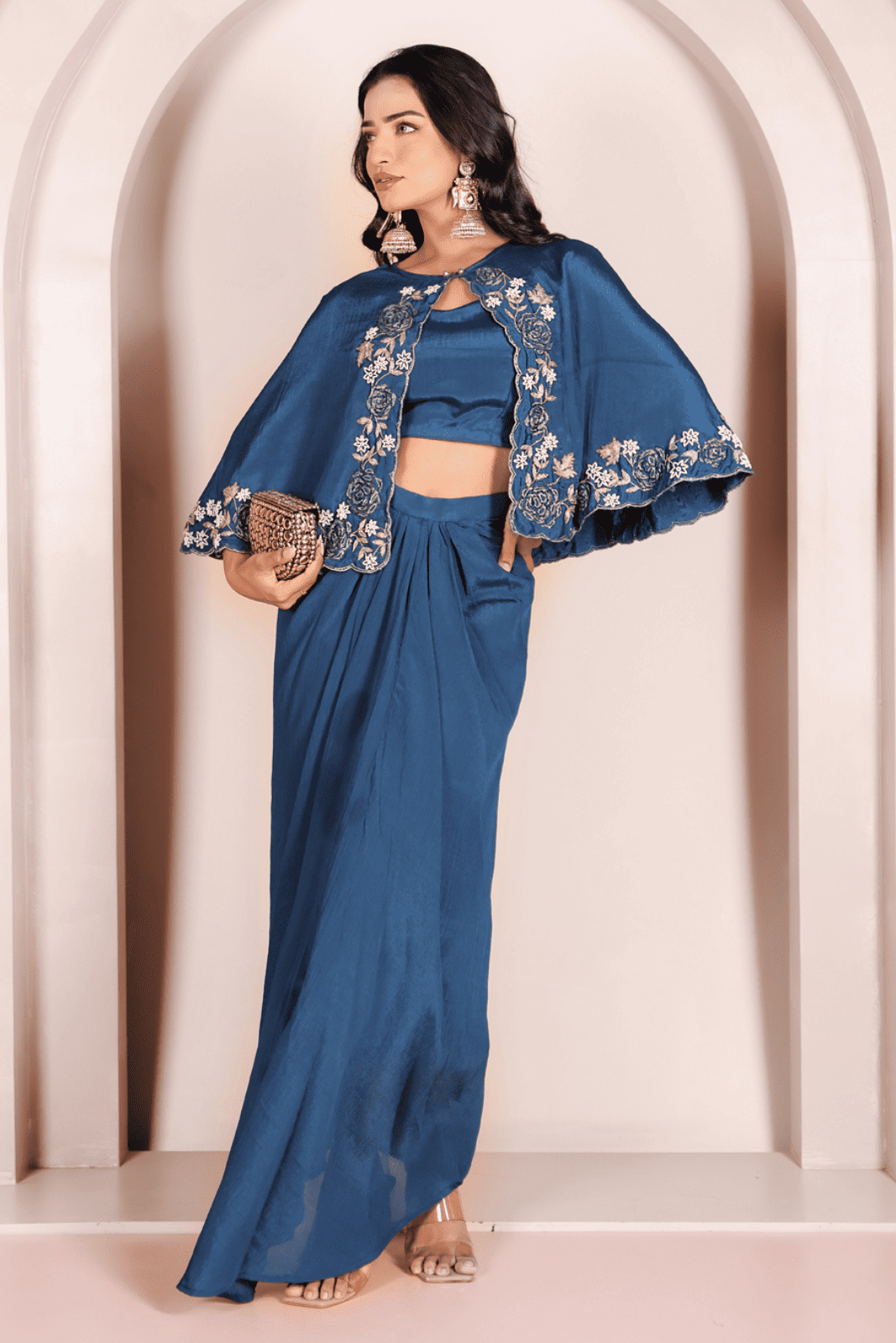 Midnight Bloom Drape Set