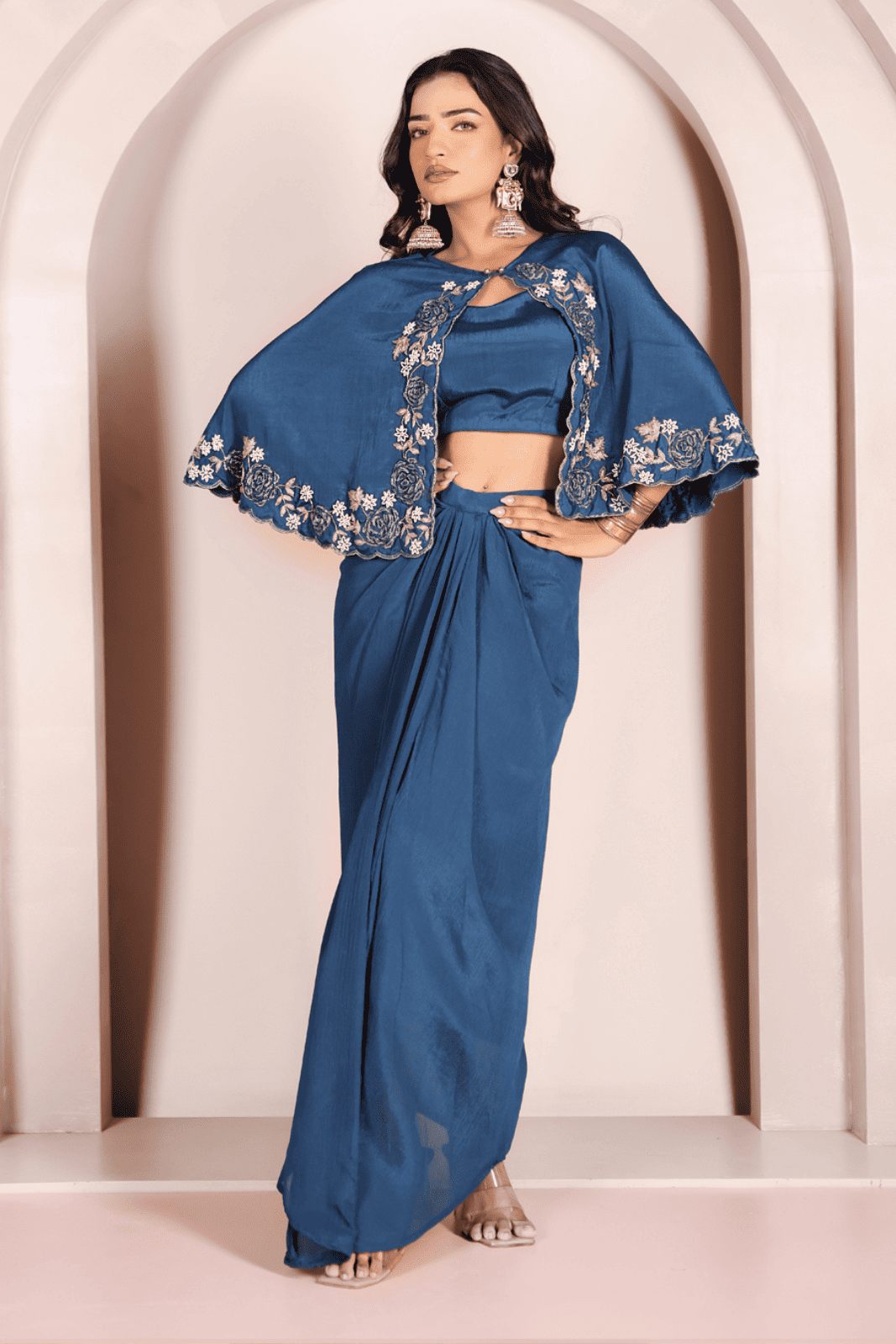 Midnight Bloom Drape Set