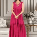 Regal Pink Rose Koti-Gown