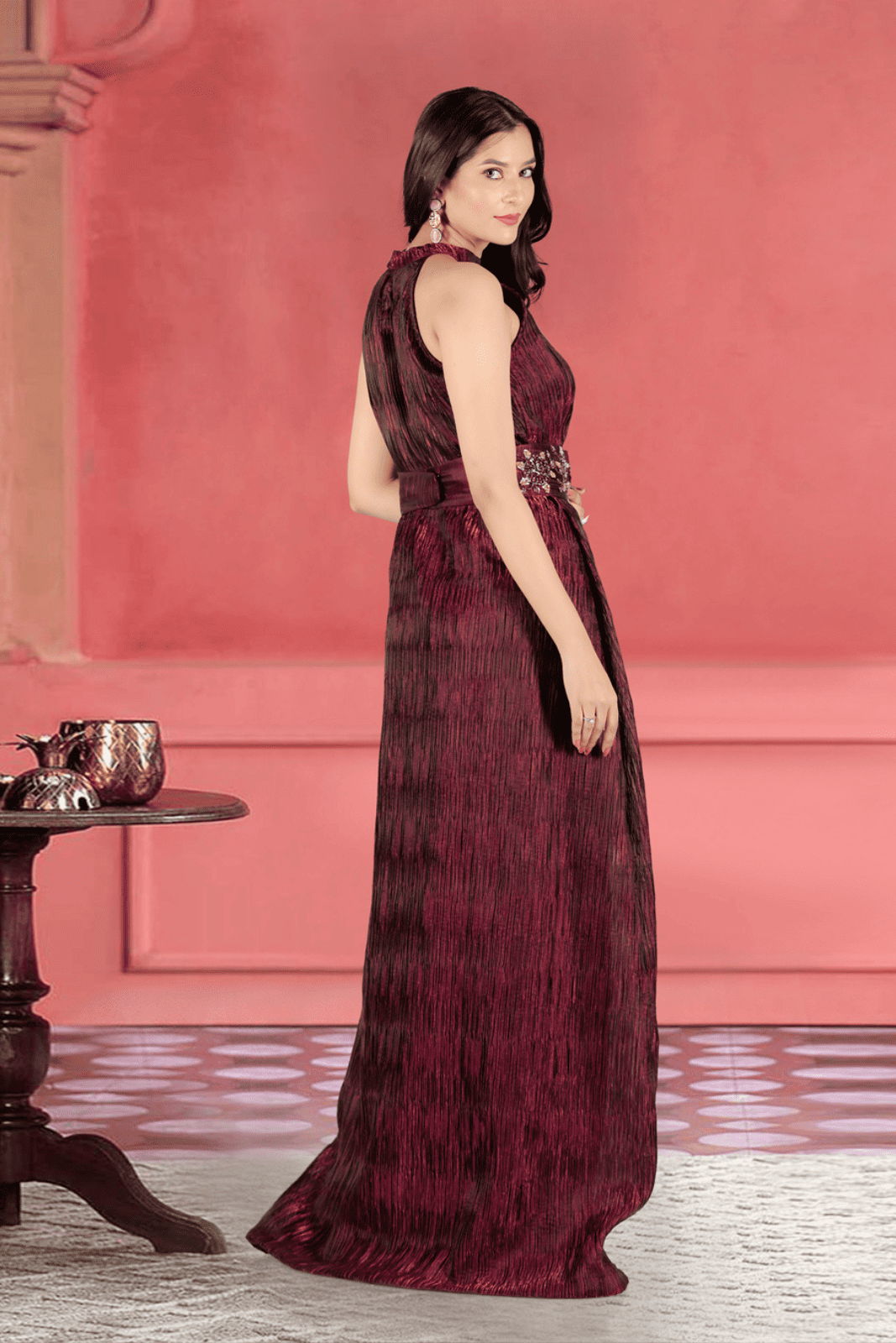 Wine Crush Evening Gown