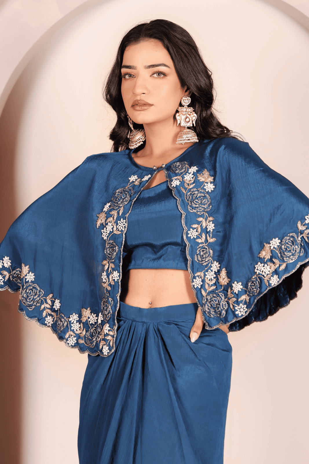 Midnight Bloom Drape Set