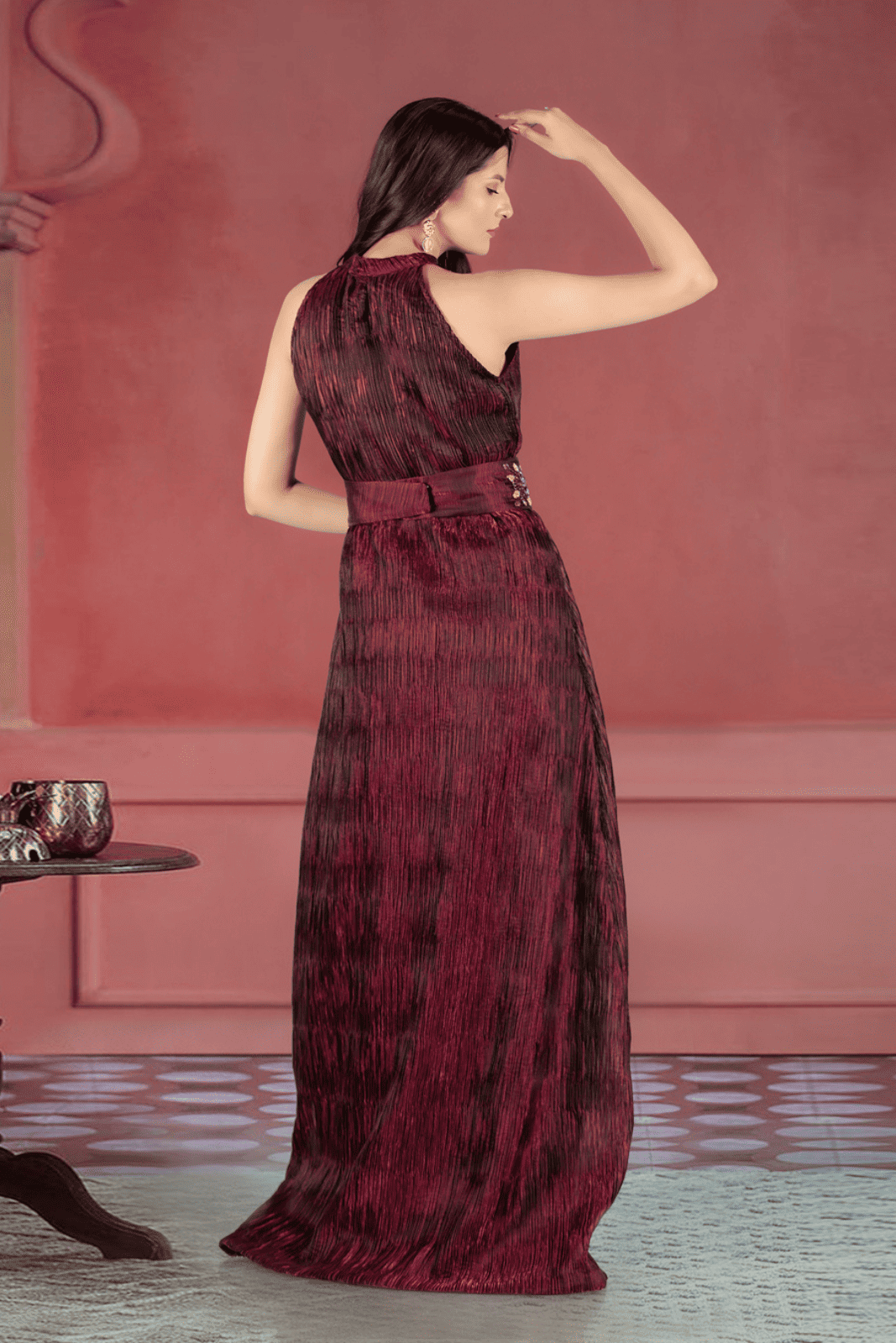 Wine Crush Evening Gown