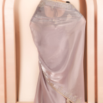 Moonlit Organza Saree with Pure Hand Embroidery