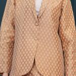 Gold Banarasi Executive Blazer Set