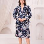 Blue Floral Blazer Babe Set