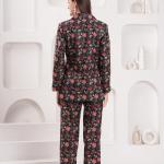 Black Red Executive Blazer Set