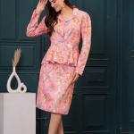 Pink Floral Blazer Babe Set