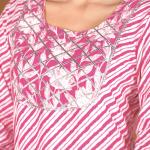 Pink Leheriya Kurta Set