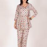 Multicolor Angrakha Co-Ord Set