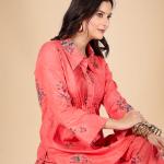 Peach Cotton Co-ord Set