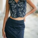 Midnight Blue Mermaid Skirt Co-ord Set