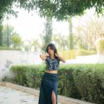 Midnight Blue Mermaid Skirt Co-ord Set
