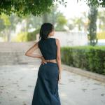 Midnight Blue Mermaid Skirt Co-ord Set