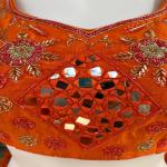 Orange Raw Silk Bridal Lehenga Set
