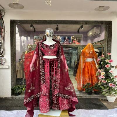 Maroon Bridal Lehenga Set