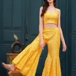 Butter Yellow Banarasi Blazer Set