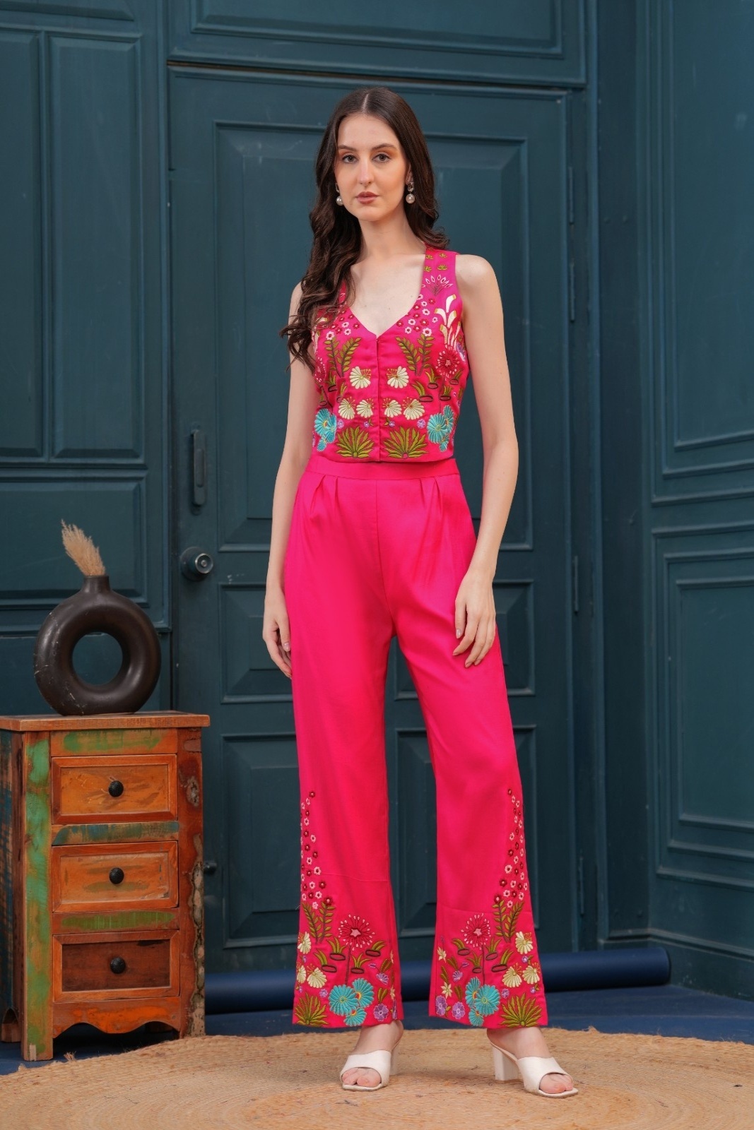 Hot Pink Bloom Co-Ord Set