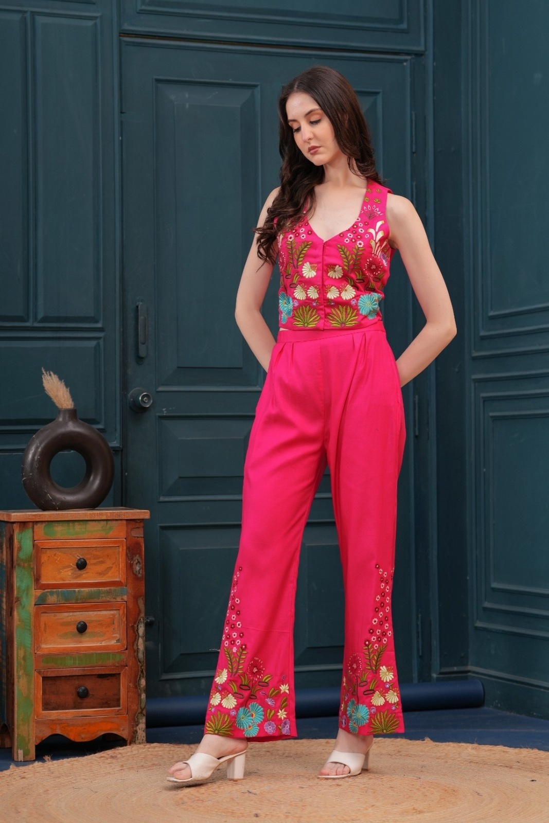 Hot Pink Bloom Co-Ord Set