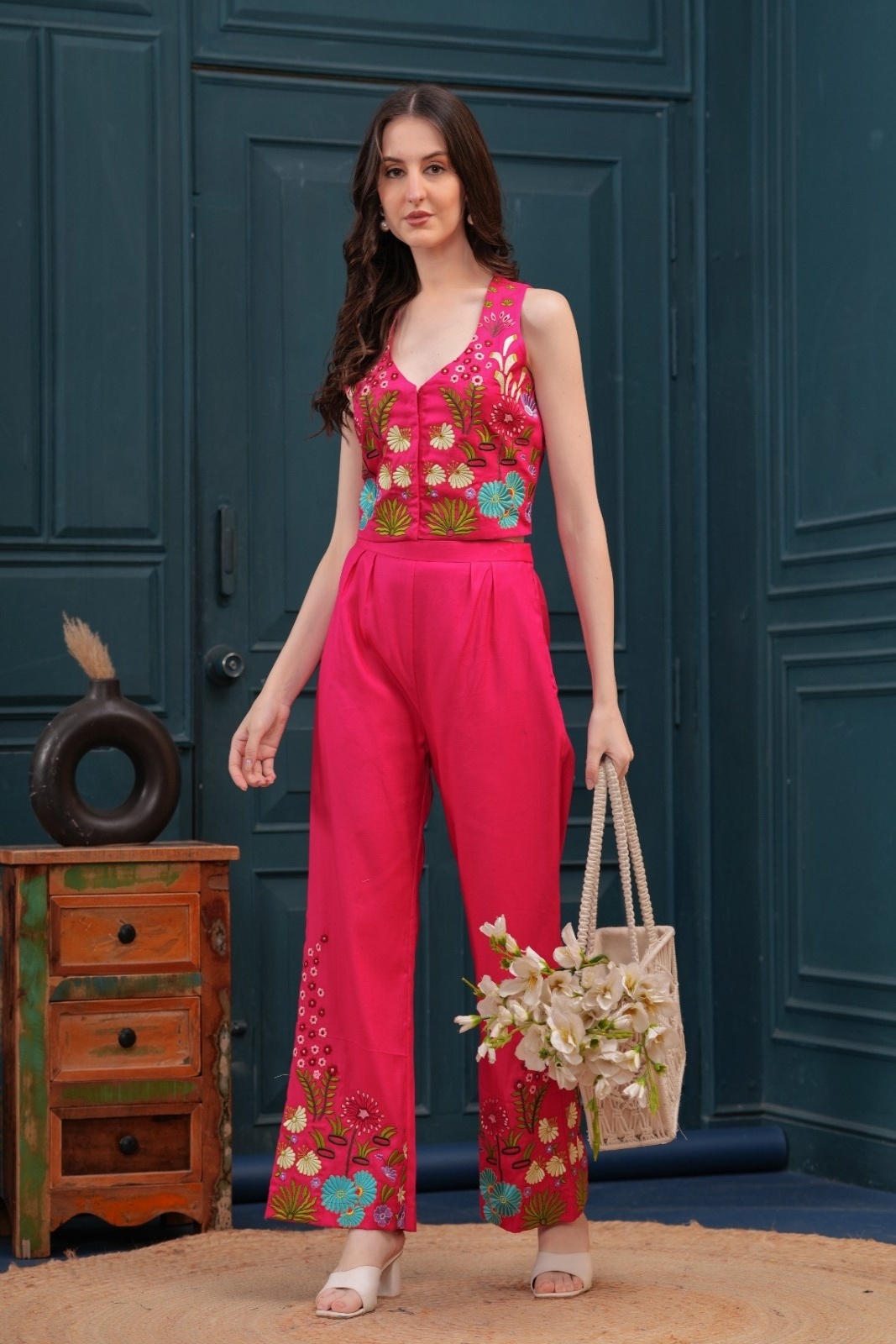 Hot Pink Bloom Co-Ord Set