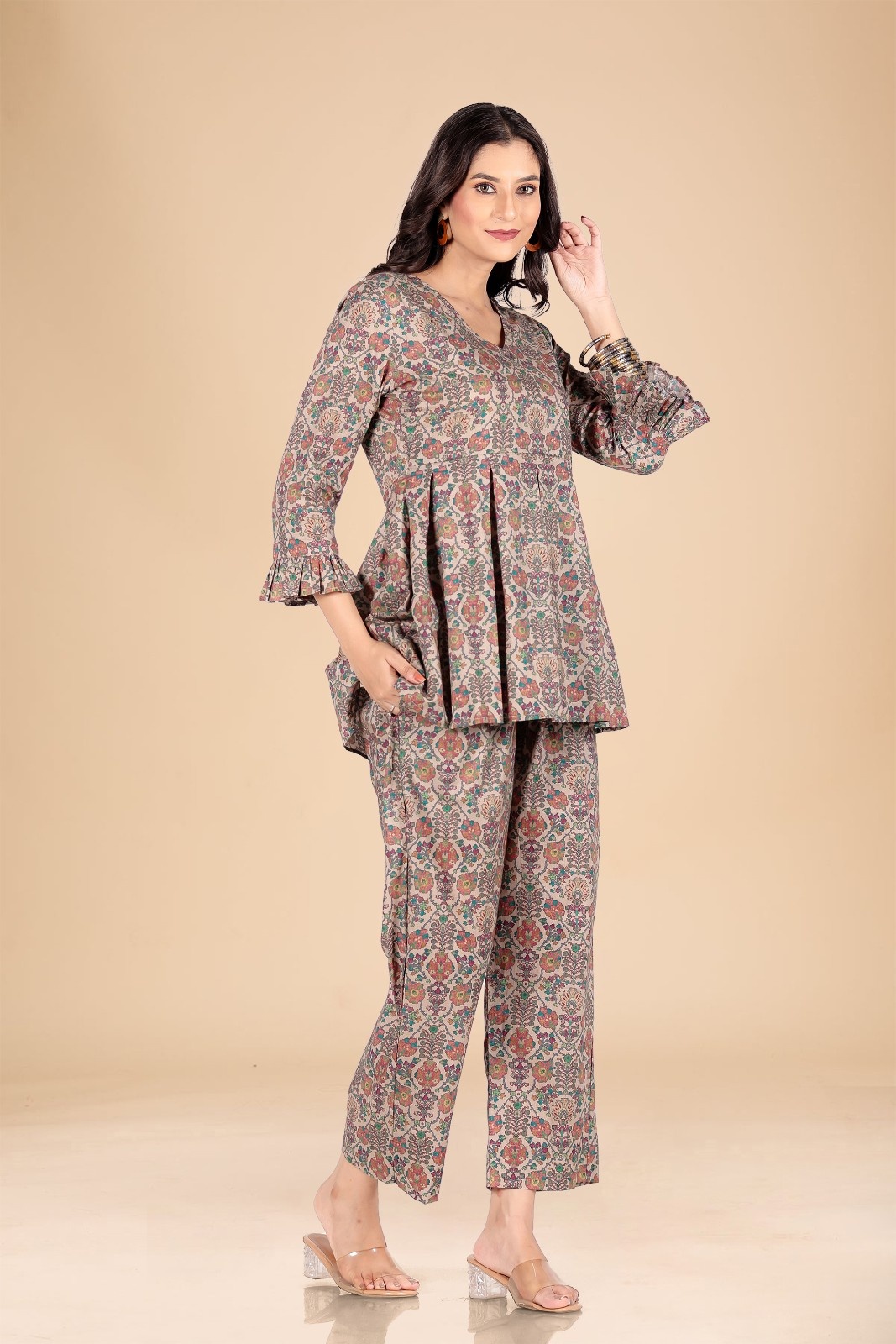Boho Chic Cotton Printed Co-ord Set