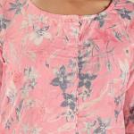 Baby Pink Floral Print Kurta Set