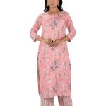 Baby Pink Floral Print Kurta Set