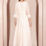 White Hand-Embroidered Georgette Anarkali