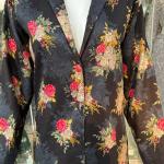 Black Multicolor Executive Blazer Set