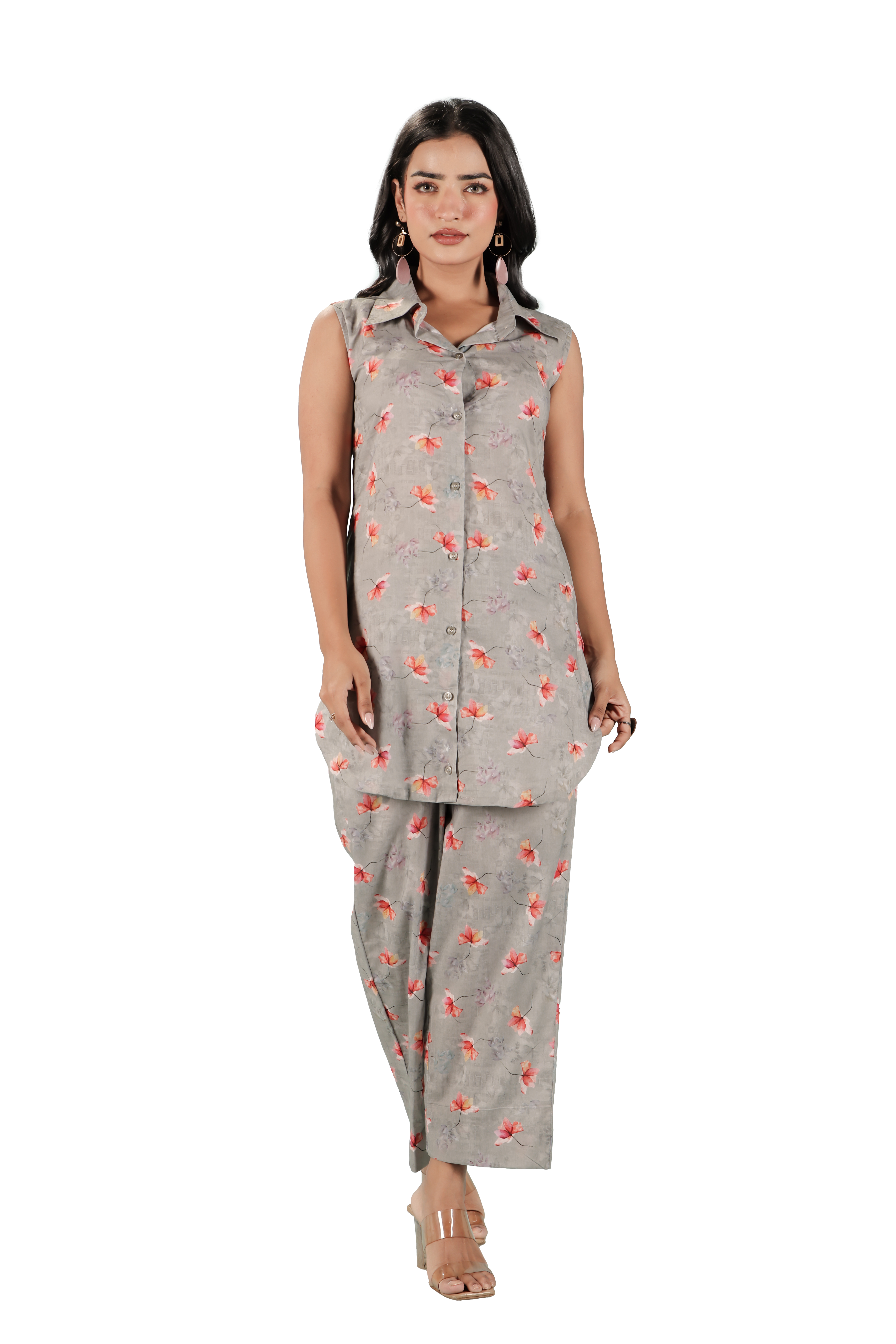 Ashy Cotton Co-ord Set